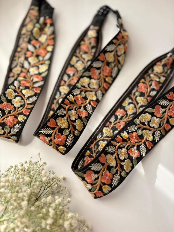 هدبند گلدوزی کتان