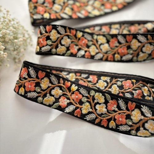 هدبند گلدوزی کتان