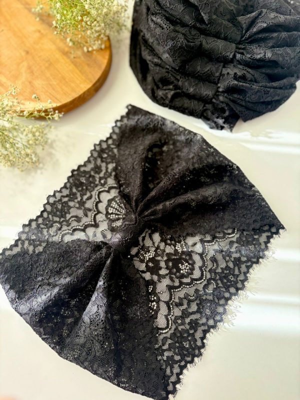 هدبند اسکارفی مشکی