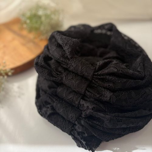 هدبند اسکارفی مشکی