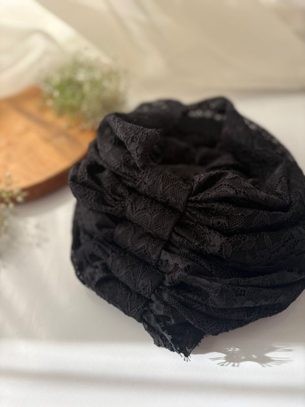 هدبند اسکارفی مشکی