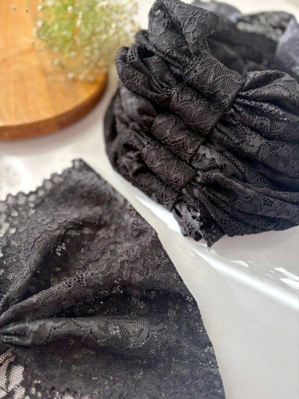 هدبند اسکارفی مشکی